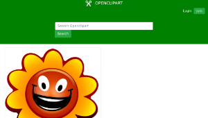 openclipart圖庫：Cartoon flower, game character-資源代表圖
