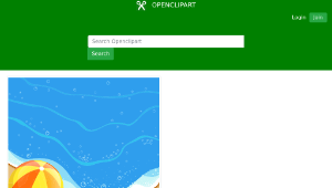 openclipart圖庫：Beach ball At The Beach - Daily Sketch 31-資源代表圖