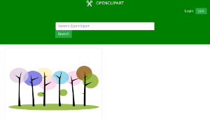 openclipart圖庫：Arboles Colores-資源代表圖