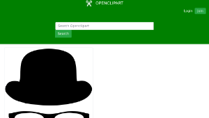 openclipart圖庫：Man's Disguise縮圖