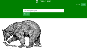openclipart圖庫：Black bear-資源代表圖