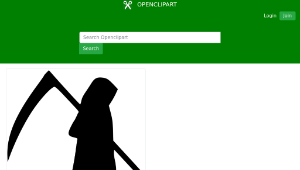 openclipart圖庫：Grim reaper-資源代表圖