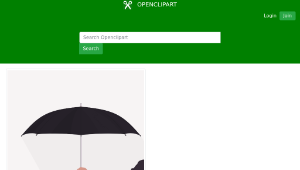 openclipart圖庫：Simple Umbrella-資源代表圖