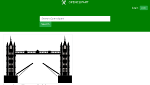 openclipart圖庫：London Tower Bridge-資源代表圖