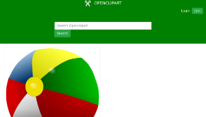 openclipart圖庫：Beach Ball Remix-資源代表圖