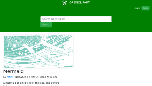openclipart圖庫：Mermaid-資源代表圖