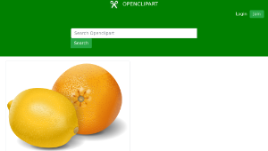 openclipart圖庫：lemon orange fruits-資源代表圖