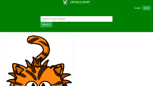 openclipart圖庫：Cartoon Liger縮圖
