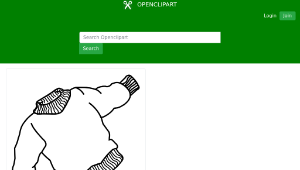 openclipart圖庫：sweater - lineart-資源代表圖