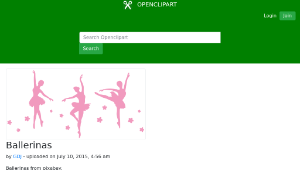 openclipart圖庫：Ballerinas-資源代表圖