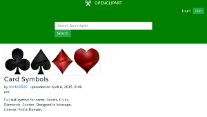 openclipart圖庫：Card Symbols