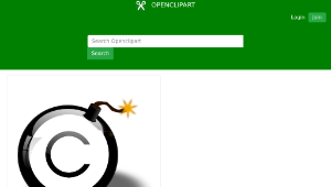 openclipart圖庫：Copyright Bomb-資源代表圖