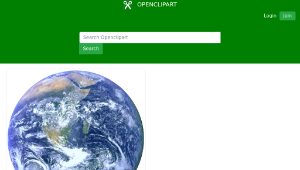 openclipart圖庫：Blue Marble (Earth)-資源代表圖