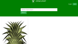 openclipart圖庫：pineapple ananasas-資源代表圖