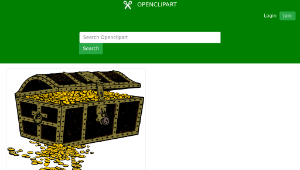 openclipart圖庫：Treasure Chest - Colour Remix縮圖