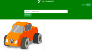 openclipart圖庫：Simple Toy car truck縮圖
