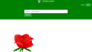 openclipart圖庫：Red Rose縮圖