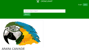 openclipart圖庫：ARARA CANINDE縮圖