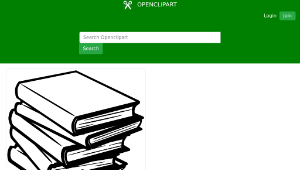 openclipart圖庫：Books - Lineart - No Shading-資源代表圖