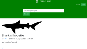 openclipart圖庫：Shark silhouette-資源代表圖