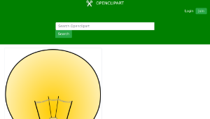 openclipart圖庫：Incandescent light bulb-資源代表圖