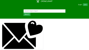 openclipart圖庫：Love Letter Pictogram-資源代表圖
