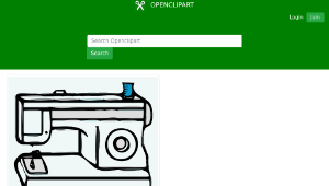 openclipart圖庫：Sewing Machine-資源代表圖