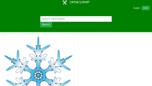 openclipart圖庫：Snowflake-資源代表圖