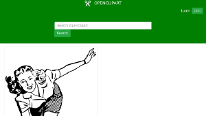 openclipart圖庫：Bowling woman縮圖