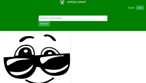 openclipart圖庫：Sunglasses Smiley Face縮圖