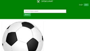 openclipart圖庫：Soccerball noShadow-資源代表圖