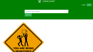 openclipart圖庫：You Are Being Monitored-資源代表圖