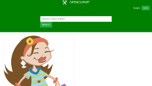 openclipart圖庫：Happy Shopping Girl-資源代表圖