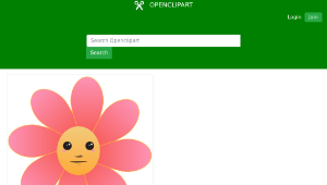 openclipart圖庫：Flower face-資源代表圖