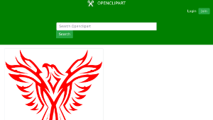 openclipart圖庫：Phoenix Line Art-資源代表圖