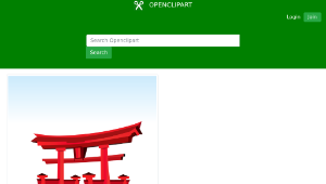 openclipart圖庫：Torii-資源代表圖
