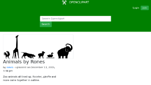 openclipart圖庫：Animals by Rones縮圖