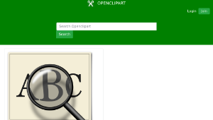 openclipart圖庫：magnifying glass-資源代表圖