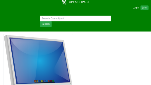 openclipart圖庫：Mac-Linux LCD-資源代表圖
