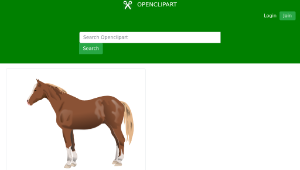 openclipart圖庫：Horse-資源代表圖
