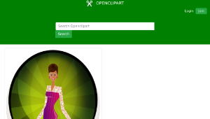 openclipart圖庫：Glamour Girl-資源代表圖