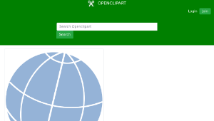 openclipart圖庫：simple globe-資源代表圖