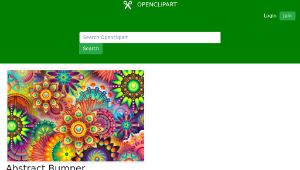 openclipart圖庫：Abstract Bumper Garden-資源代表圖