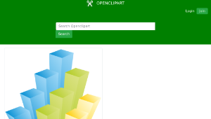openclipart圖庫：Colorful business 3d Graph縮圖