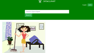 openclipart圖庫：apartment cleaning cartoon-資源代表圖