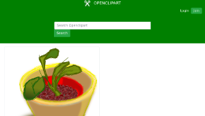 openclipart圖庫：Plant In Two Pots縮圖