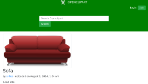 openclipart圖庫：Sofa-資源代表圖