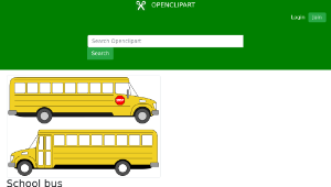 openclipart圖庫：School bus-資源代表圖