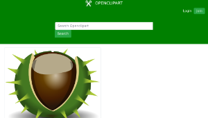 openclipart圖庫：Chestnut-資源代表圖