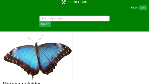 openclipart圖庫：Morpho peleides-資源代表圖